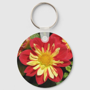 Dahlia Scarlet Keychain