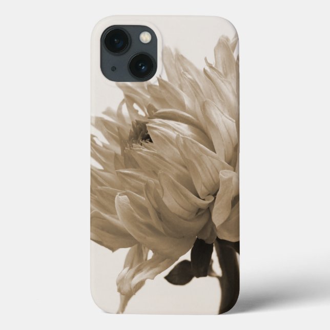 dahlia sepia print Case-Mate iPhone case (Back)