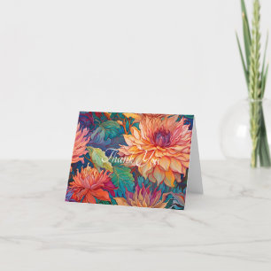Dahlia Tapisserie florale Merci vierge