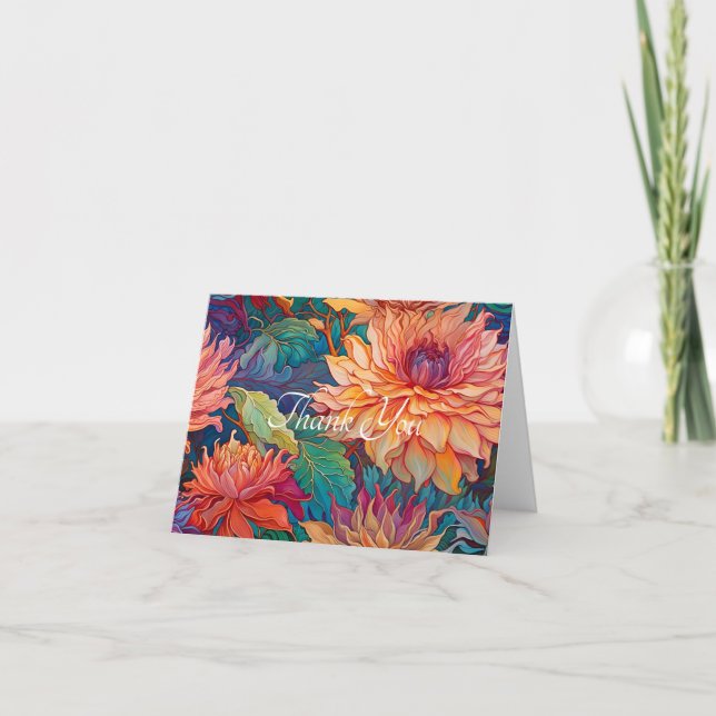 Dahlia Tapisserie florale Merci vierge (Devant)