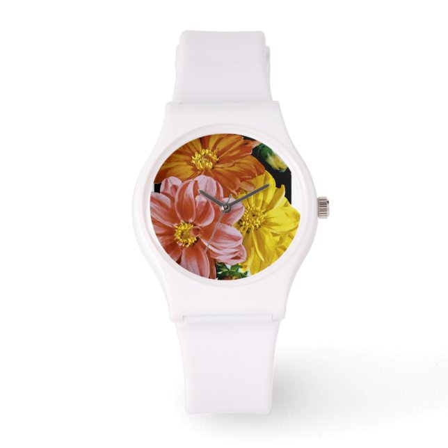 Dahlia Vintage Seed Packet Watch (Front)