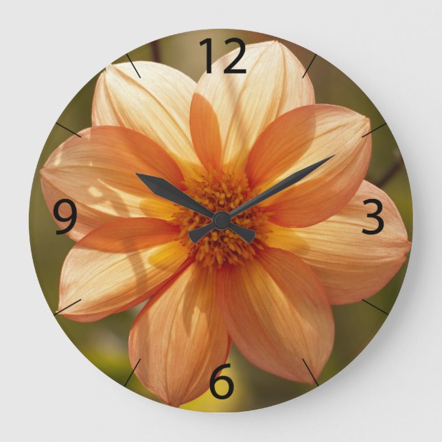 Dahlia Wall Clock (Front)