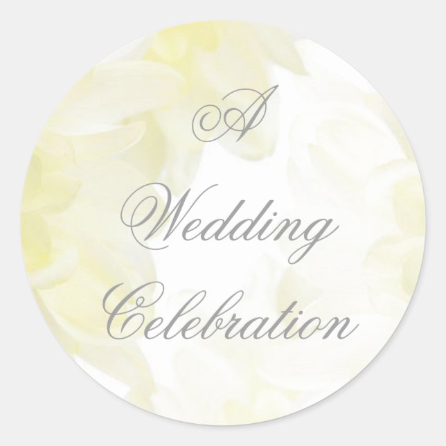 Dahlia Wedding Sticker (Front)