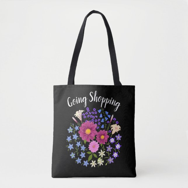 Dahlias avec Sac fourre-tout Bluebells (Devant)