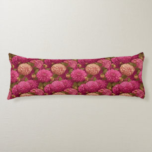 Dahlias Botanical Home Decoration Classic Decorati Body Pillow