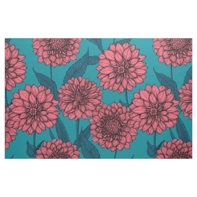 Dahlias Fabric (Fat Quarter)