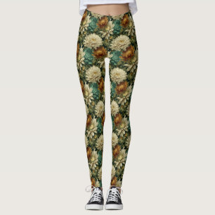 Dahlias Flower Gym Dahlias Luxury Women Gifts Leggings