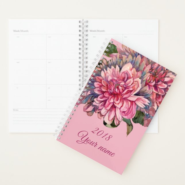 dahlias flowers planner (Display)