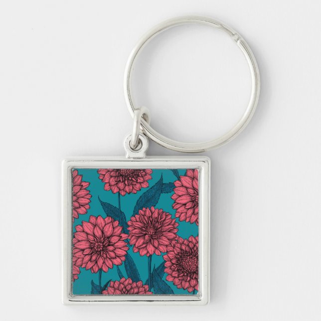 Dahlias Keychain (Front)