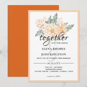 Dahlias - Marmalade Mariage Invitation
