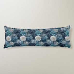 Dahlias Print Home Makeover Vintage Couch Body Pillow