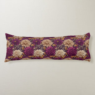 Dahlias Texture Room Makeover Artistic Bed Body Pillow
