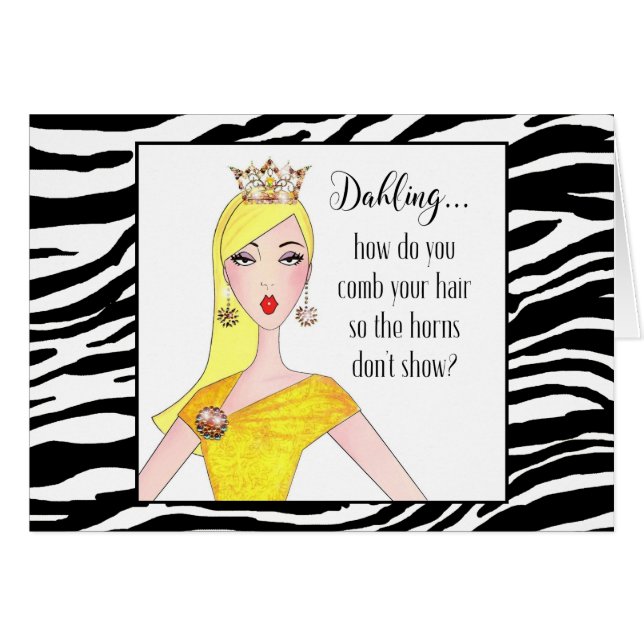 "Dahling, How do you hide your Horns?" (Front Horizontal)