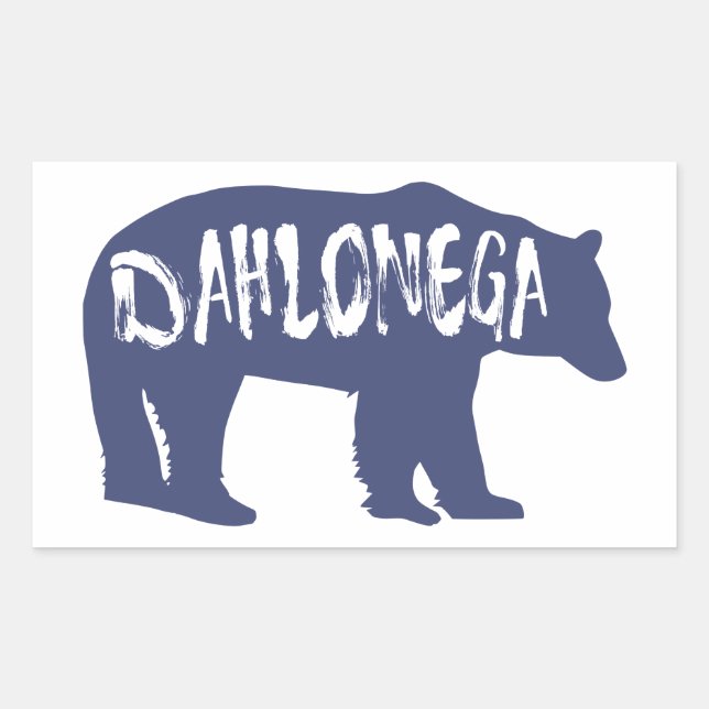Dahlonega Georgia Bear Sticker (Front)