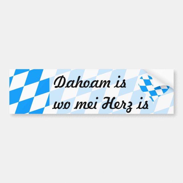 Dahoam Bumper Sticker (Front)