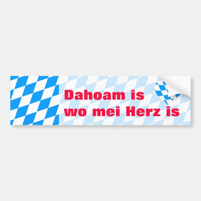 Dahoam Bumper Sticker (Front)