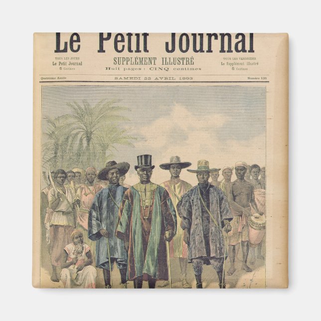 Dahomeans on the Champs de Mars Magnet (Front)