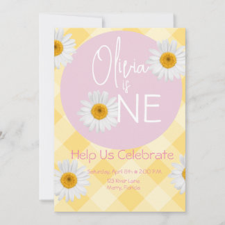 Daily 1st birthday plates and party supplies invitation