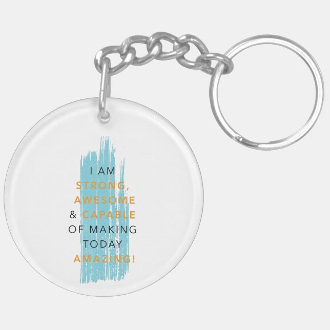 Daily Affirmation Keychain (Back Left)