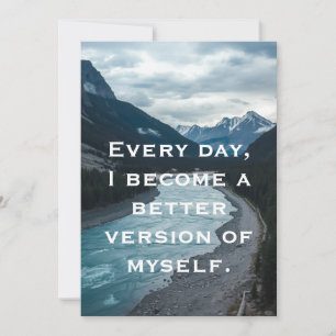 Daily Affirmation Motivation Card