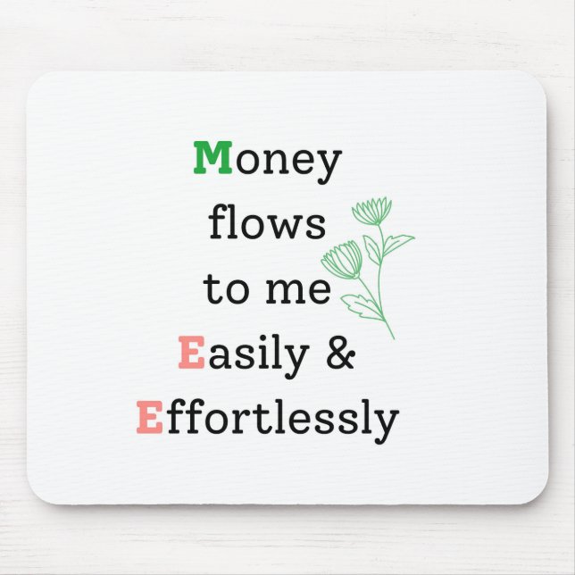 Daily Affirmation Mouse Pad (Front)