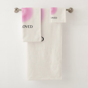 Daily Affirmation, Positive Affirmation, Spiritual Bath Towel Set