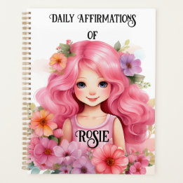 Daily Affirmations Log In Book Planner
