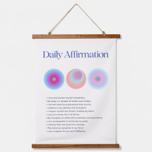 daily affirmations manifestation hanging tapestry
