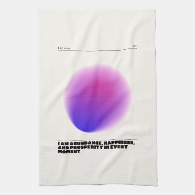 daily affirmations manifestation  kitchen towel (Vertical)