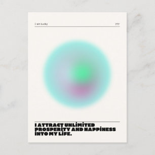 daily affirmations manifestation postcard