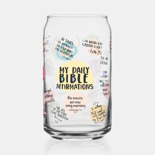 Daily Bible Affirmations Can Glass