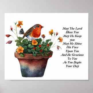 Daily Blessings from Numbers 6:24-26 Poster