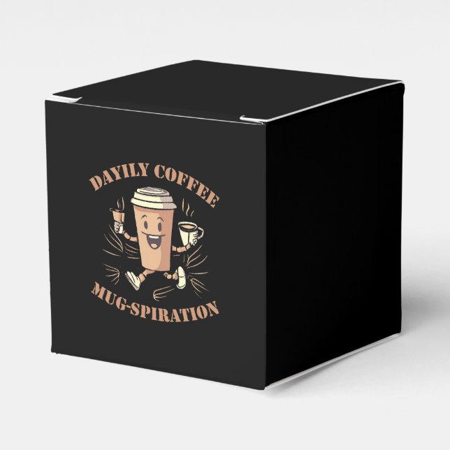 Daily Coffee Mugspiration Favor Box (Front Side)