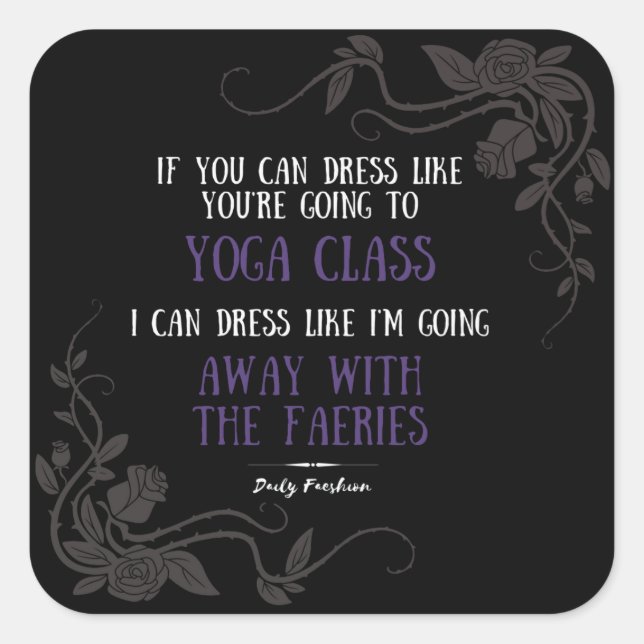 Daily Faeshion Slogan - Black Sticker (Front)