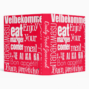 Daily Food Journal Binder