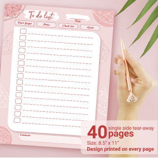 Daily Goal planner To Do List Personal Aims List Notepad