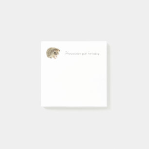 Daily Goals Post-It Notes – Hedgehog