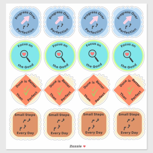 Daily Growth Affirmation Sticker Sheet (Sheet)