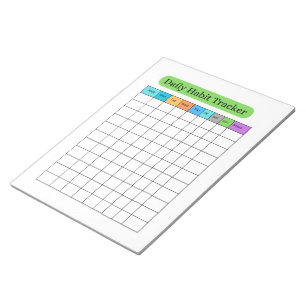 Daily Habit Tracker Minimal Notepad