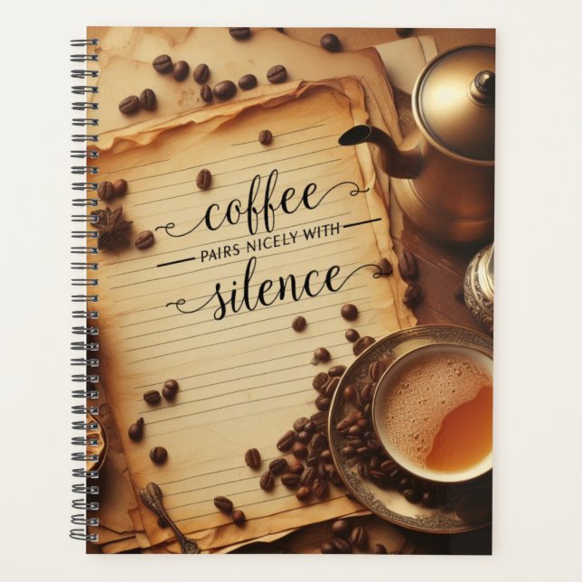 Daily Journal for Coffee Lovers Planner (Front)