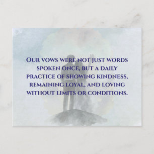 Daily Journey Marriage Quote Postcard