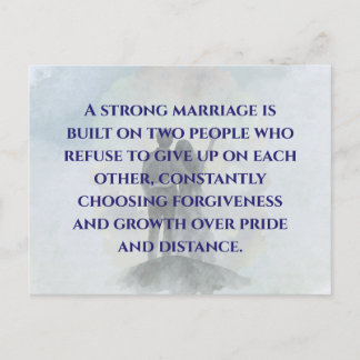 Daily Journey Marriage Quote Postcard