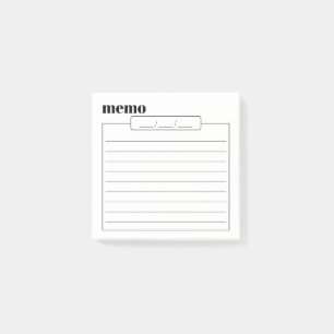 Daily Memo Pad Sticky Notes, 3" x 3" Post-it Notes