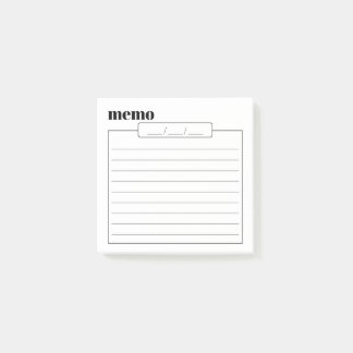 Daily Memo Pad Sticky Notes, 3" x 3" Post-it Notes
