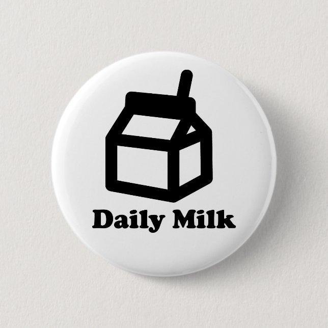 daily-milk-logo 2 inch round button (Front)