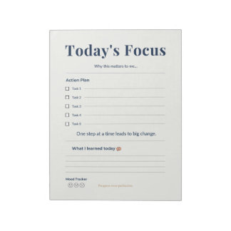 Daily Notepad | Tasks & Notes | Planner Page