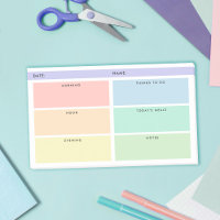 Daily Organizer - Rainbow Pastels