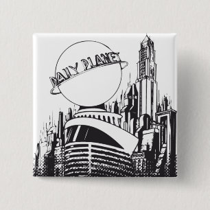 Daily Planet 2 Inch Square Button