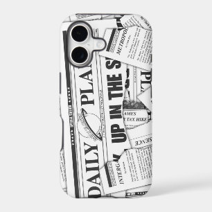 Daily Planet Pattern - White