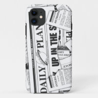 Daily Planet Pattern - White